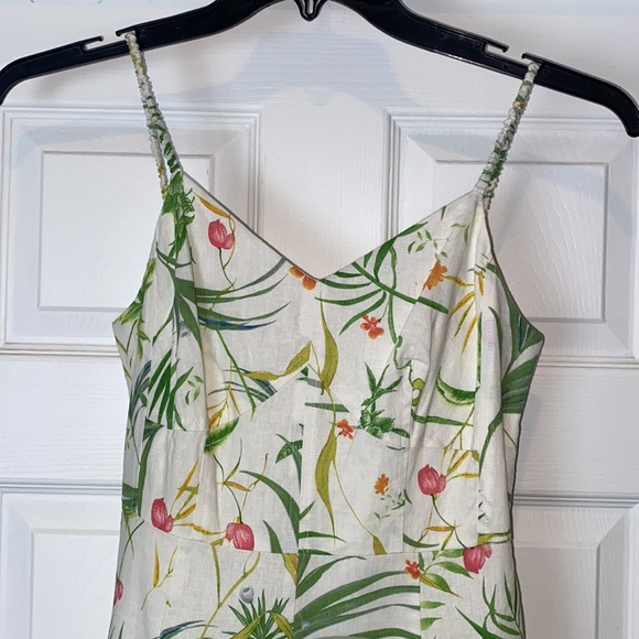 a loves a Tropical Print Off White Mini Dress - Picture 4 of 15